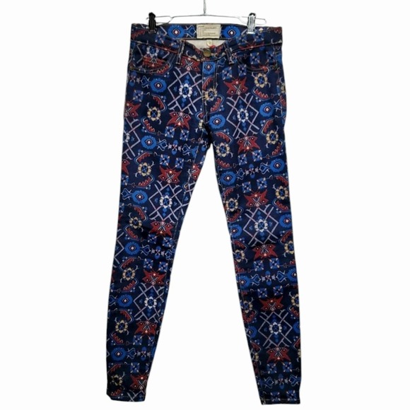 Current Elliot‎ Womens 0/25 Midnight Tapestry Low Rise Skinny Ankle Crop Jeans - Picture 2 of 6